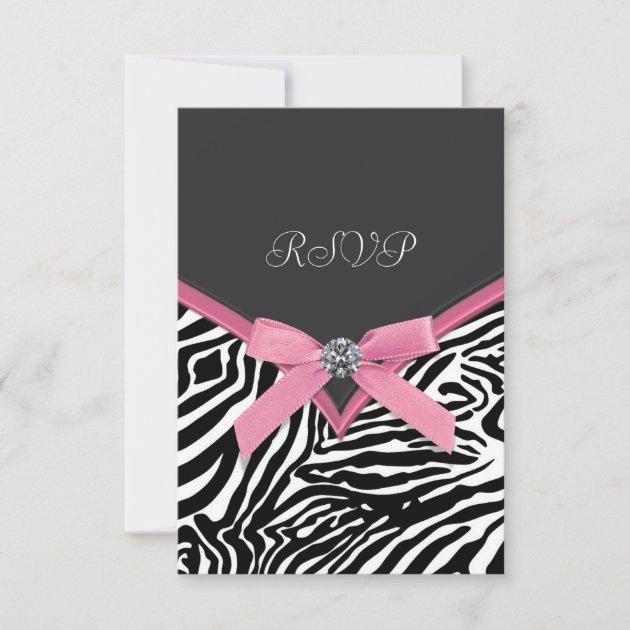 Pink Zebra RSVP Cards