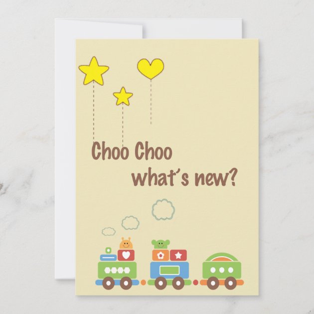 Choo Choo What's New? Pregnancy Photo Announcement