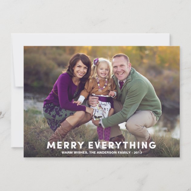 MERRY EVERYTHING OVERLAY | HOLIDAY PHOTO CARD