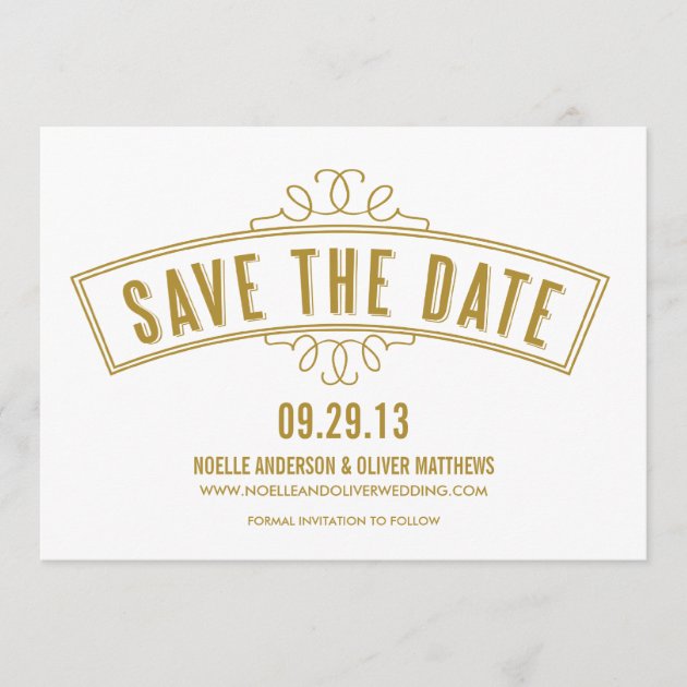 VINTAGE BANNER | SAVE THE DATE ANNOUNCEMENT