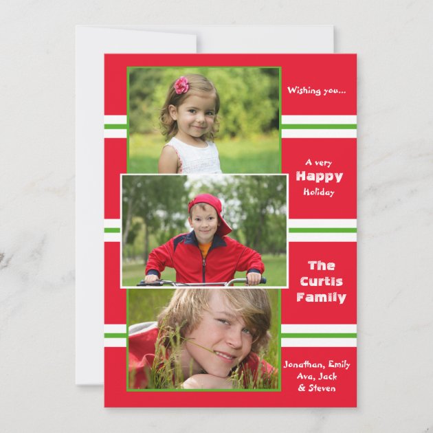Merry Sentiments Holiday Photo Card