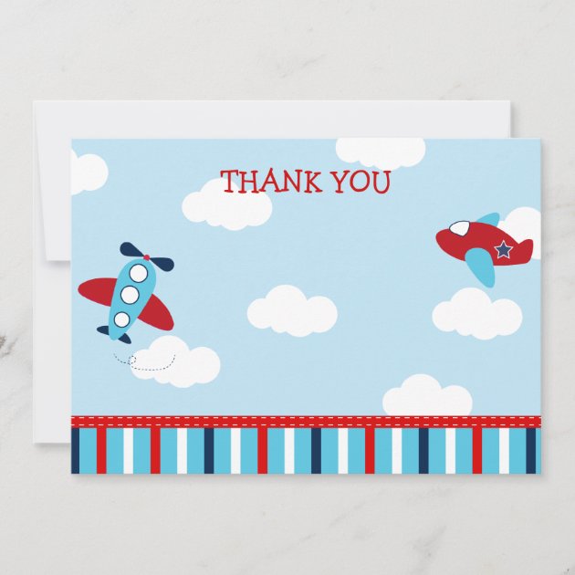 Airplane Thank You Cards