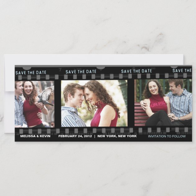 Our love film - Save the Date Card (front side)