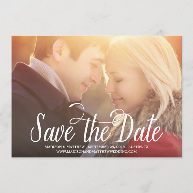 Meant to Be | Save the Date Announcement (front side)