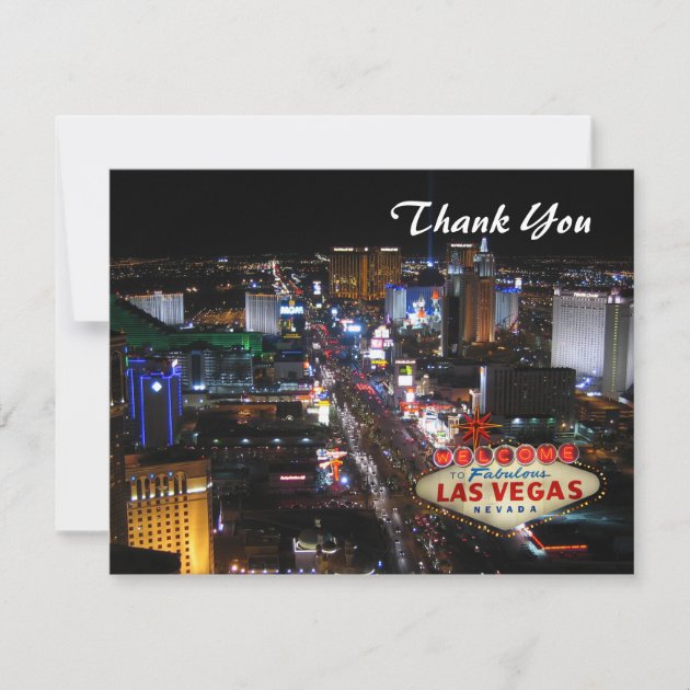 Las Vegas Thank You Card