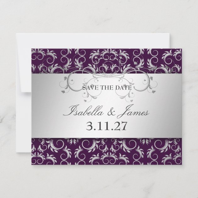 311 Silver Divine Eggplant Save the Date