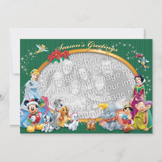 Green Disney Classics: Season's Greetings Card (front side)