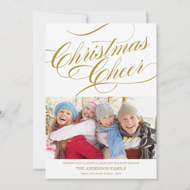 CHRISTMAS CHEER | HOLIDAY PHOTO CARD (front side)