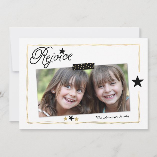 Season to Rejoice | Photo Holiday Card (front side)