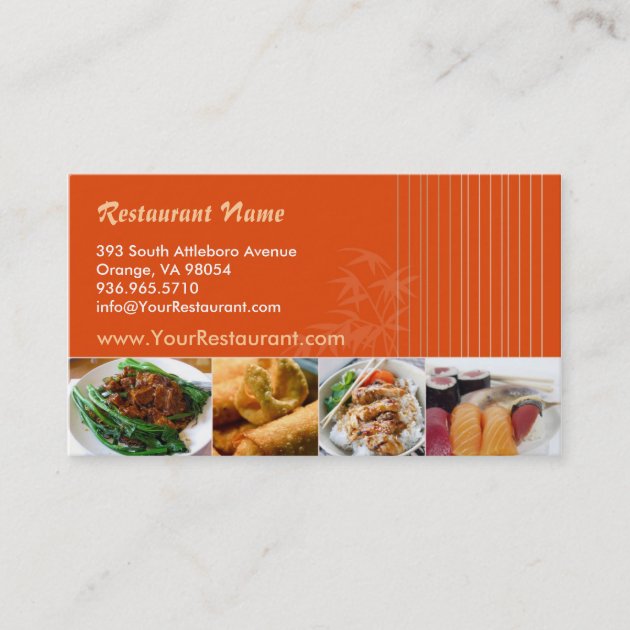 Asian Restaurant Business Card