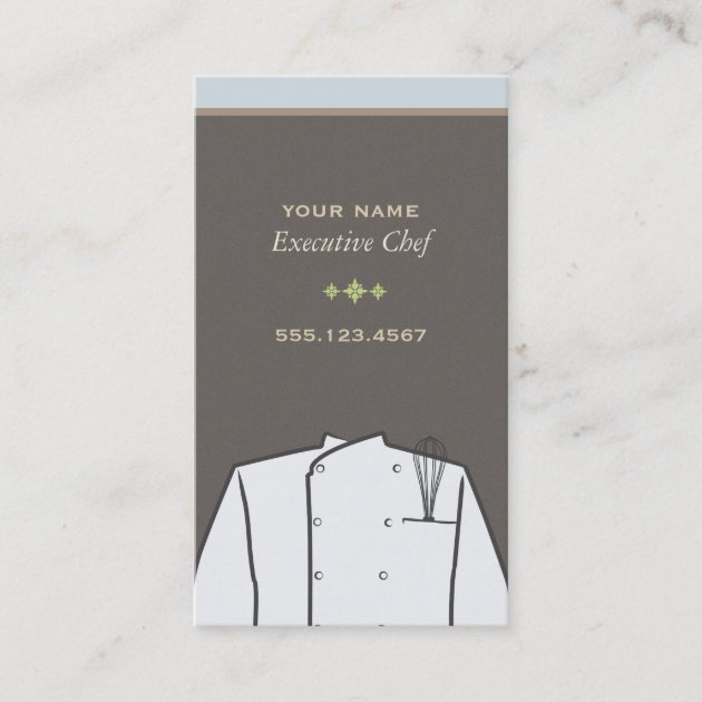Executive Chef Business Card (front side)