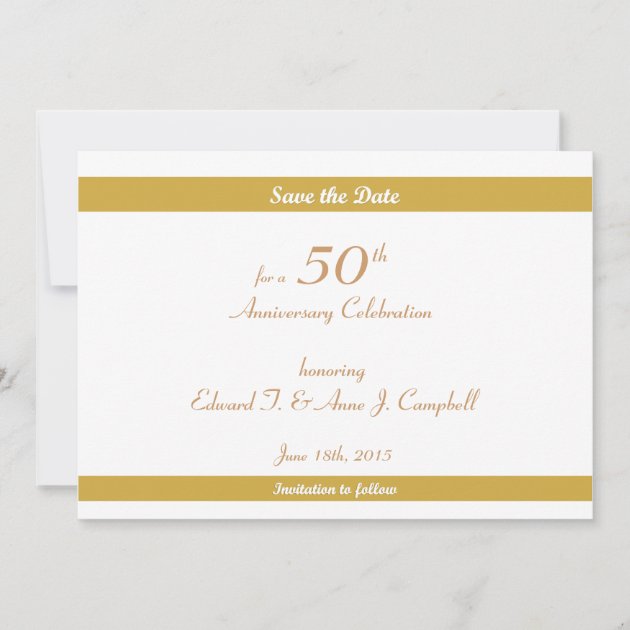 50th Birthday/Anniversary Save the Dates Save The Date