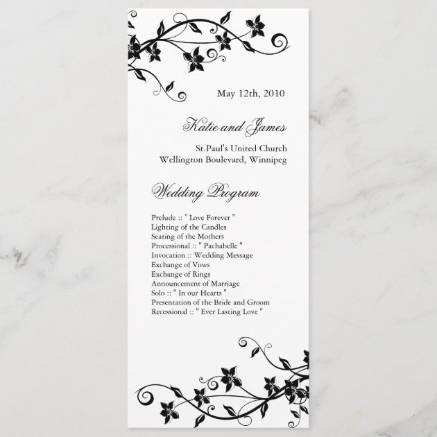 Elegant  Wedding Programs