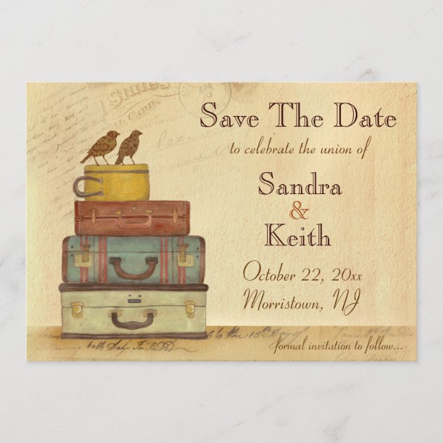 Ready To Fly Love Birds Save The Date Announcement