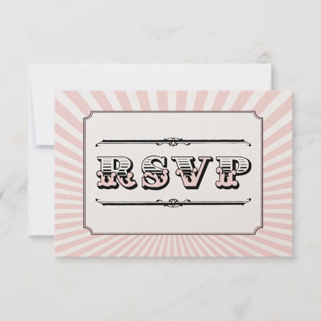 Circus Steampunk RSVP in PInk