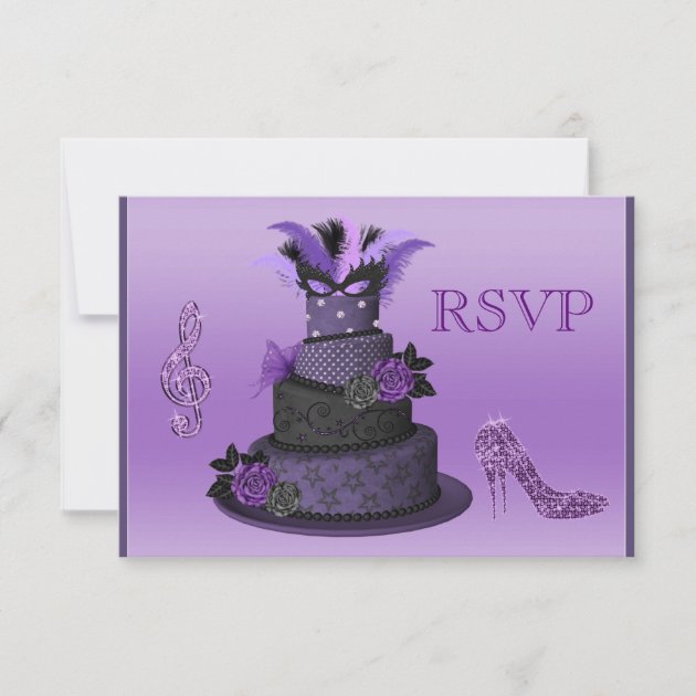 Purple Diva Cake, Sparkle High Heels RSVP