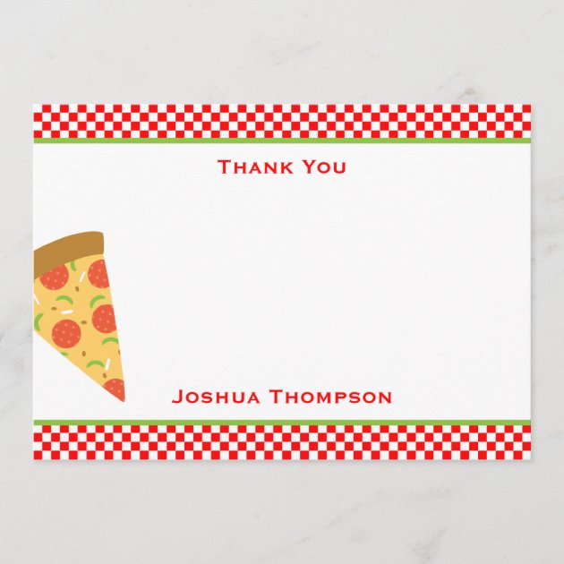 Pizza Flat Note Card