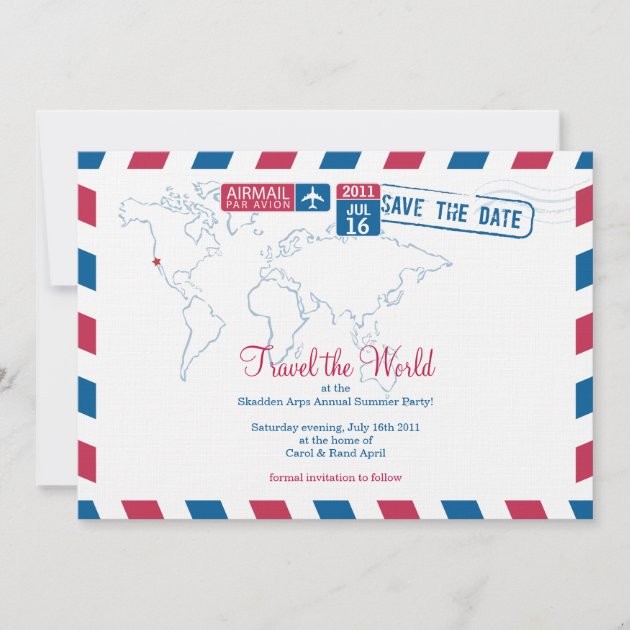 Air Mail Corporate Part Save The Date
