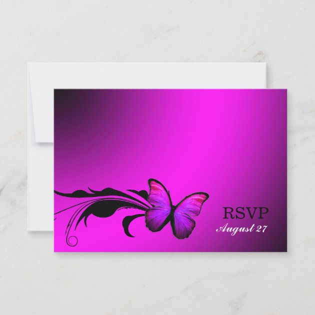 311 Lustrous Butterfly Pink Purple RSVP (front side)