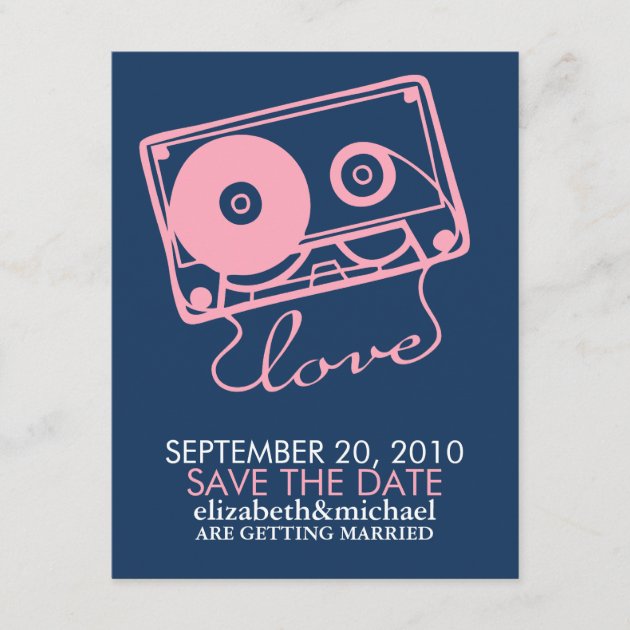 The Perfect Mix Wedding Save the Date (front side)
