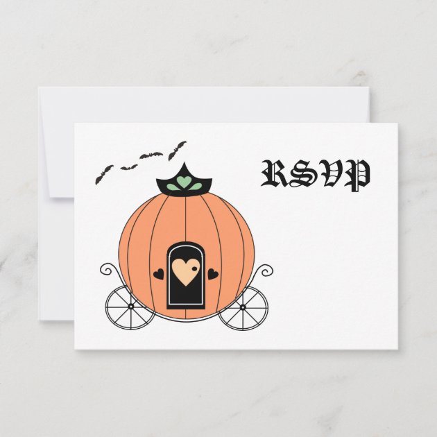 Pumpkin Carriage RSVP Card
