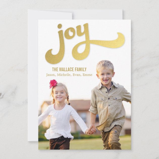 Shimmer Joy Holiday Photo Cards