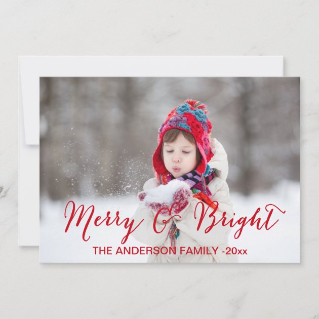 Red Merry and Bright | Holiday Photo Card