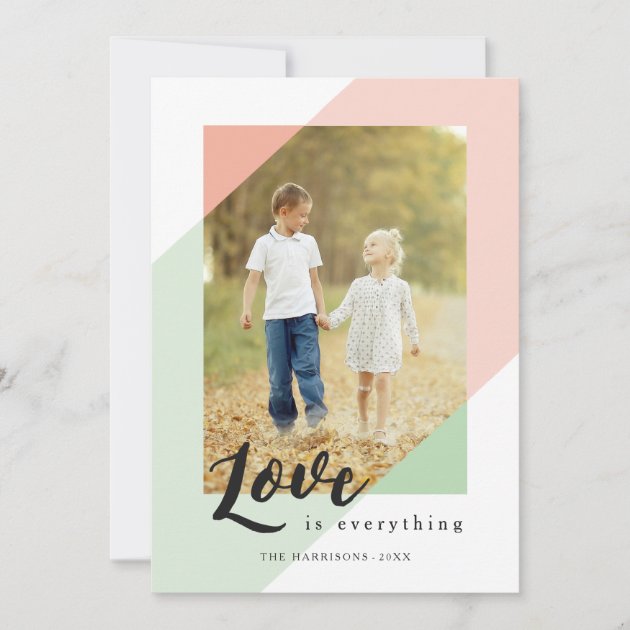 Love is Everything Photo Holiday Card
