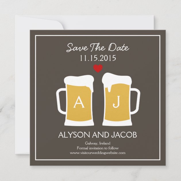 The Perfect Brew Save The Date Card