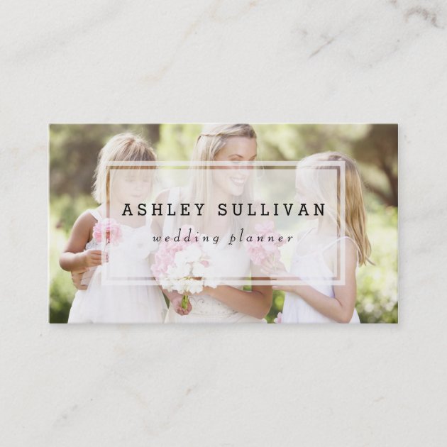 Modern Photo Overlay | Photography Business Card