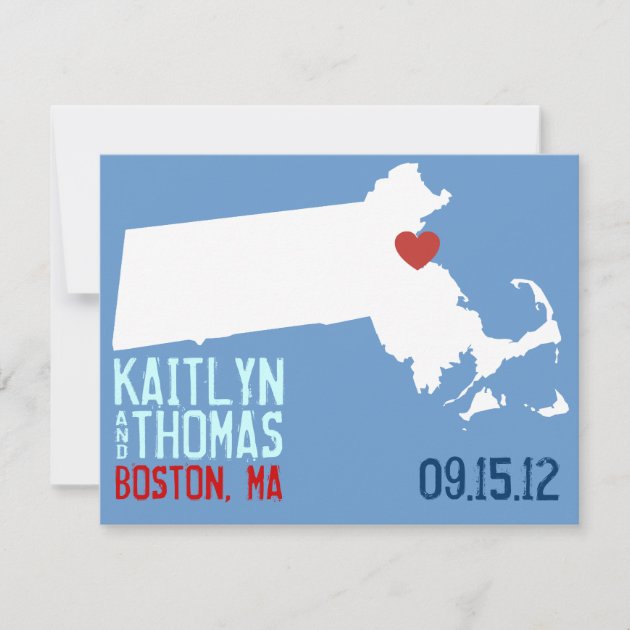 Save the Date - Customizable - Massachusetts