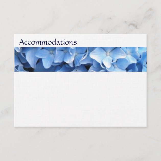 Blue Hydrangea Floral Enclosure Card