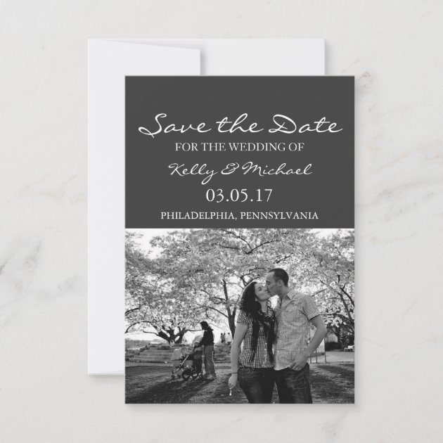 Save the Date - Photo (front side)
