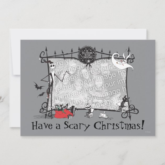 Nightmare Before Christmas Holiday Card (front side)