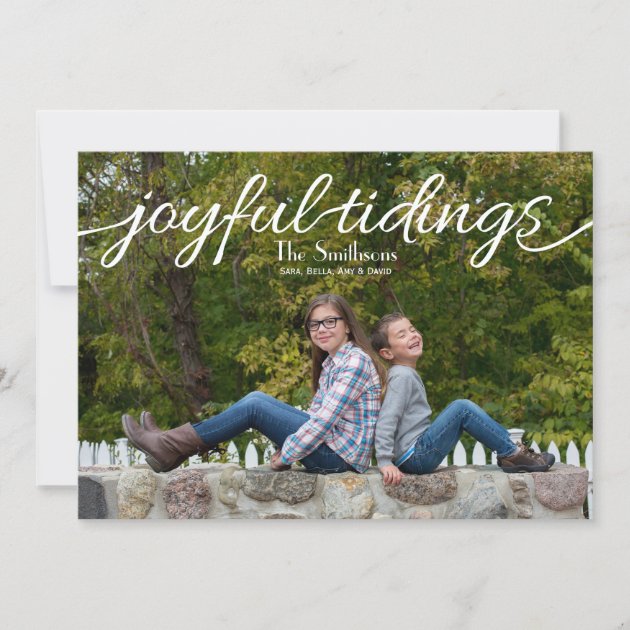 Joyful tidings Mod Holiday Photo Cards