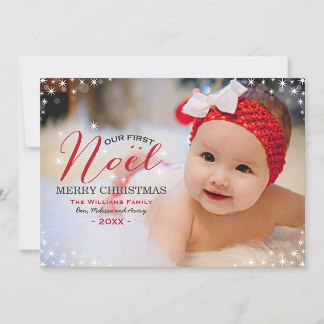 Our First Noel | Photo Christmas Card