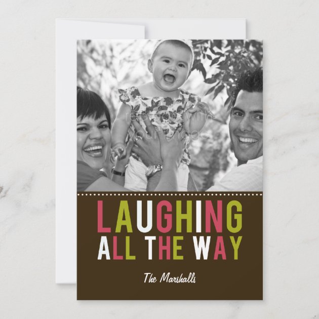 Laughing All The Way Holiday Photo Cards