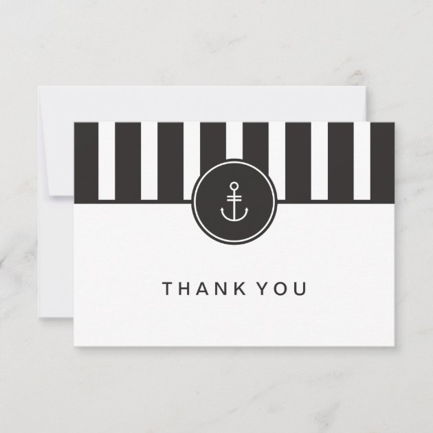 Nautical Thank You Card (front side)