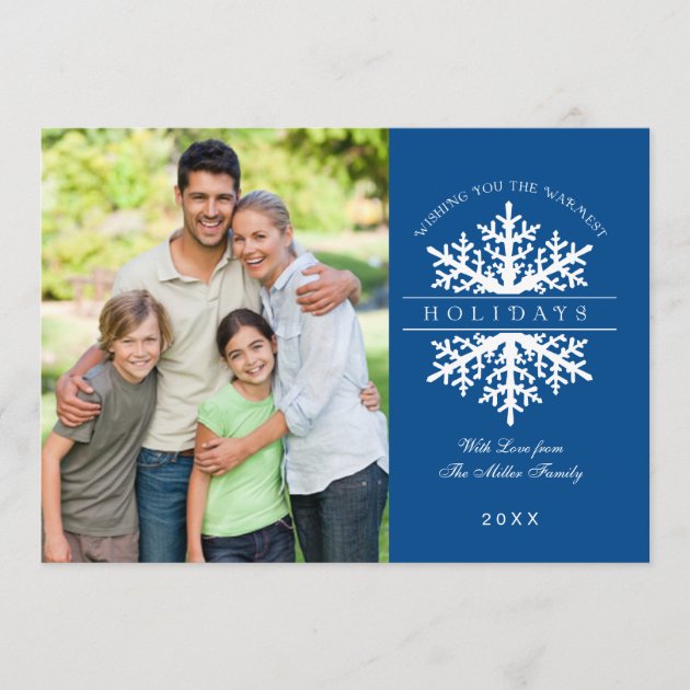 Snowflake Holiday Photo Card