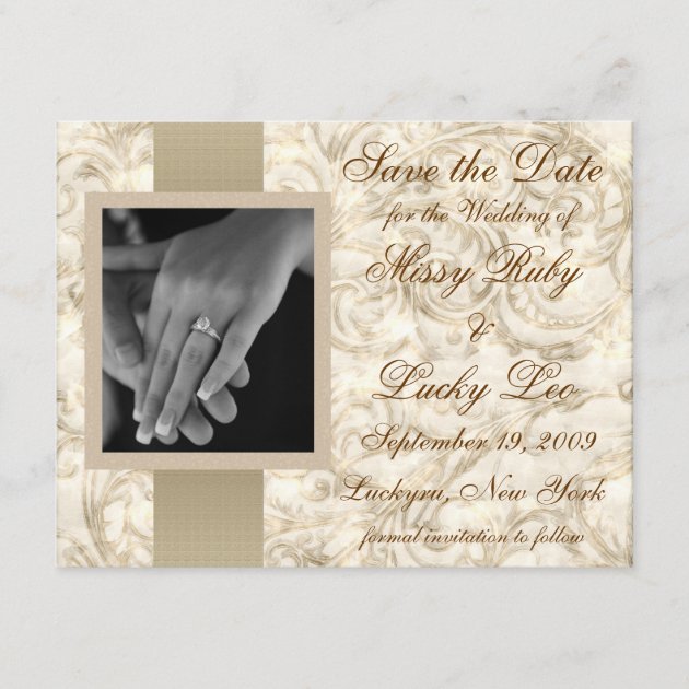 Ivory Save the Date Announcement