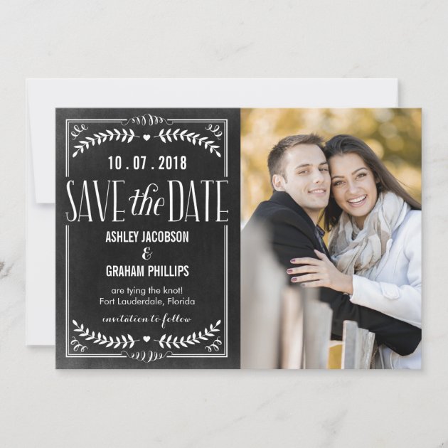 Beautiful Love Save The Date Card (front side)