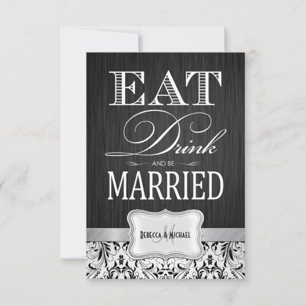 Eat Drink and be Married Wedding RSVP