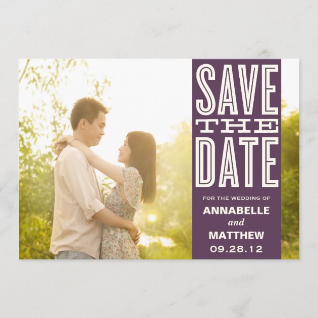VINTAGE LOVE | SAVE THE DATE ANNOUNCEMENT (front side)