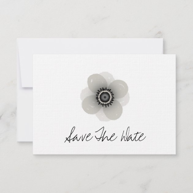 French Anemone Wedding Save The Date