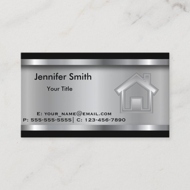 Real Estate Agent | Template | Professional Business Card (front side)