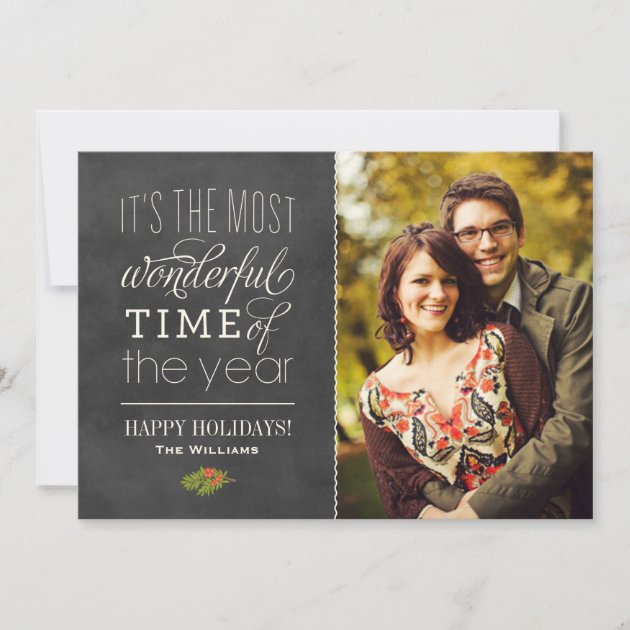 Holiday Photo Cards | The Most Wonderful Time (front side)