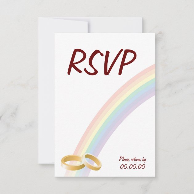 End of the Rainbow RSVP Card