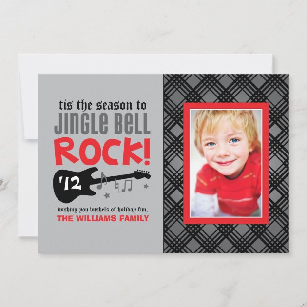 Holiday Photo Card | Red Jingle Bell Rock