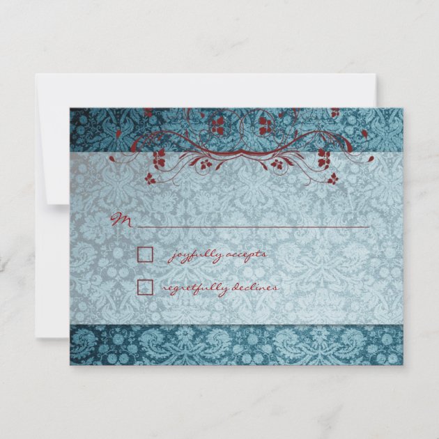 GC | Bejeweled Turquoise & Red RSVP