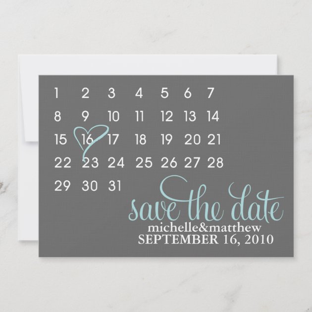 Mark The Calendar Wedding Save the Date